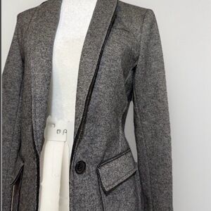 Banana Republic Gray Wool-Blend Tailored Overcoat | Petite 4